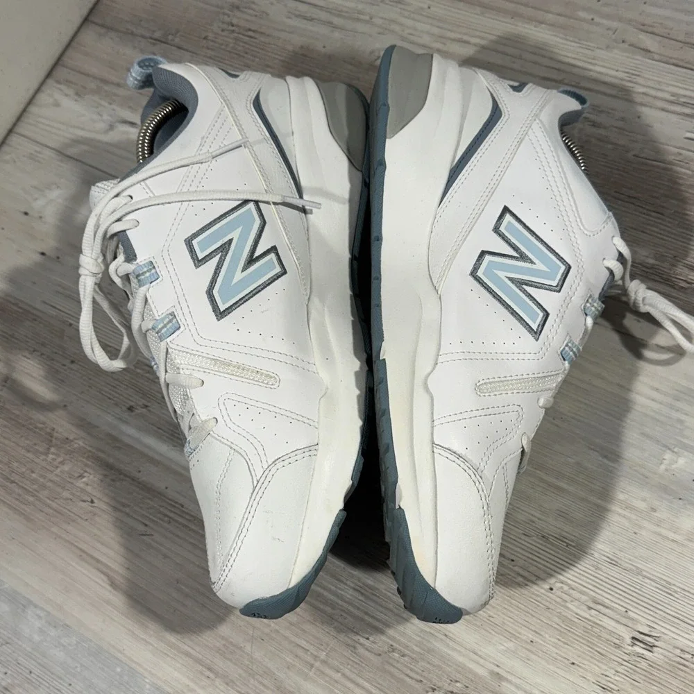 New Balance 608 Women's White Light Blue‎ Size 12 D WX608WB5